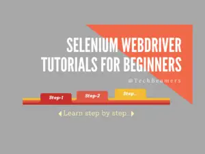 Selenium Webdriver Tutorial for Beginners