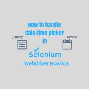 Handle date time picker calendar in selenium webdriver