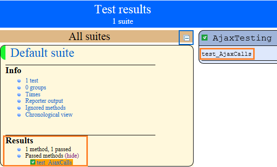 Test Report - Handle AJAX Calls Using Selenium Webdriver