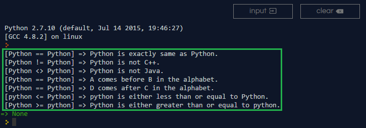 Seven Python Compare String Methods