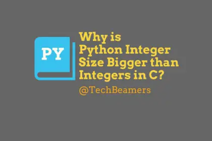 Python Integer Size Bigger than Integers in C