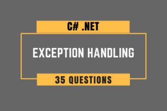 C# Exception Handling Interview Questions.