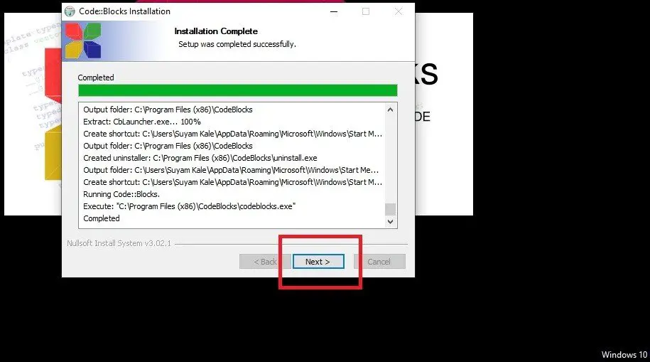 Install CodeBlocks on Windows 10