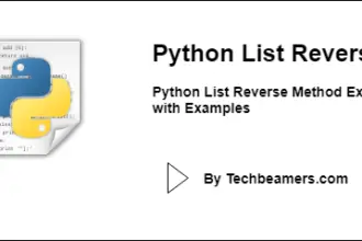 Python List Reverse Method Explained with Examples