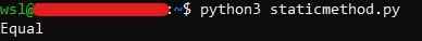 Python static method example-1