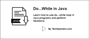 Java Do While Loop Tutorial