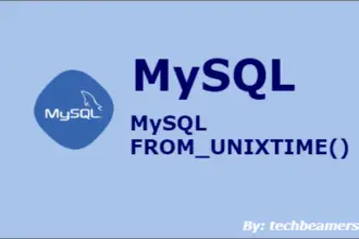 MySQL FROM_UNIXTIME() Function with Examples