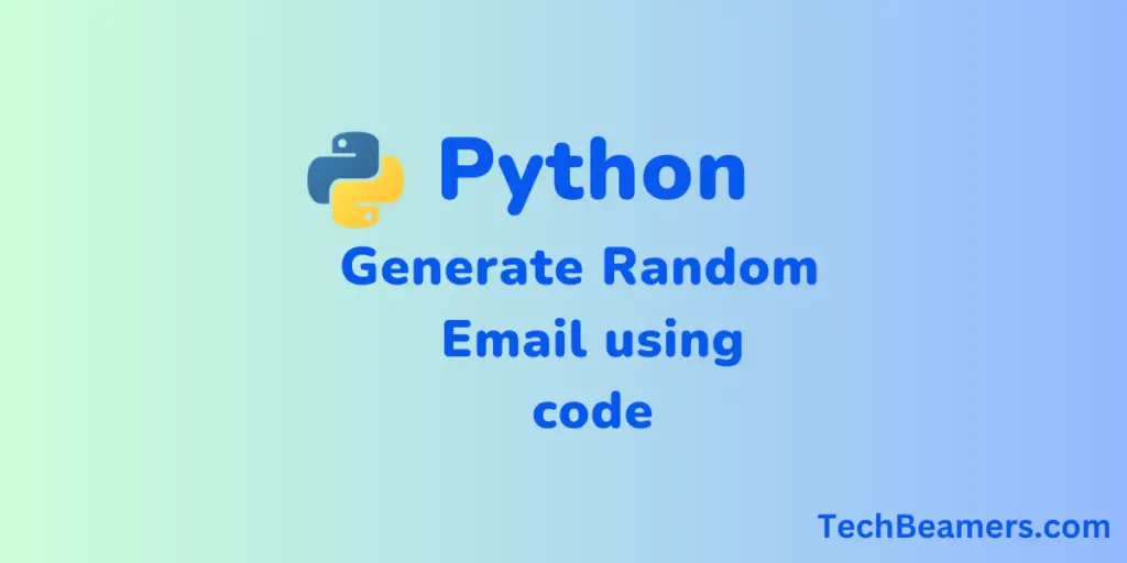 Random email generator for random email addresses