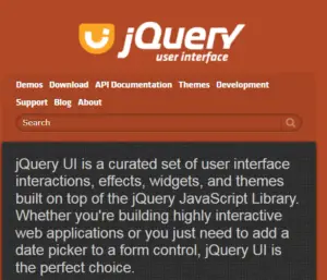 jQuery Ui Elements